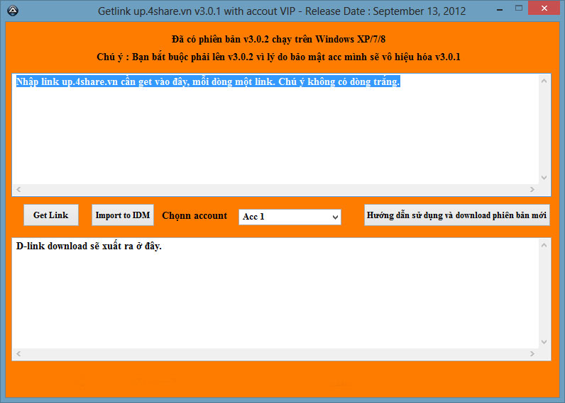 Code tool Getlink up.4share.vn with accout VIP bằng Autoit